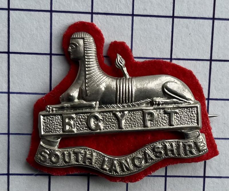 South Lancashire Regiment (Prince of Wales' Volunteers) White Metal Other Ranks Pagri Badge