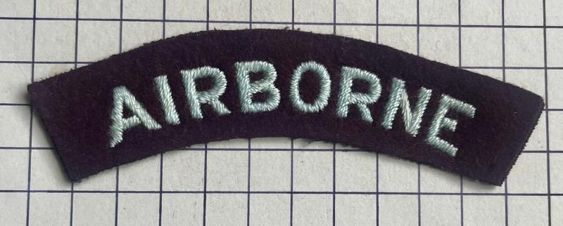 cWW2 Airborne Forces Parachute Regiment etc Cloth Shoulder Title Patch