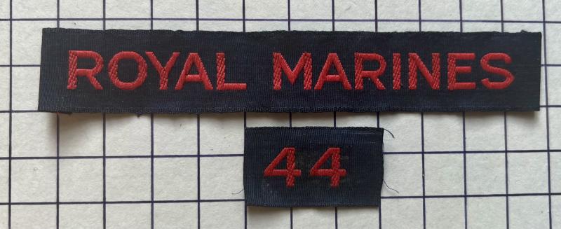 cWW2 'Cash Tape' No 44 Royal Marines Commando Shoulder Title