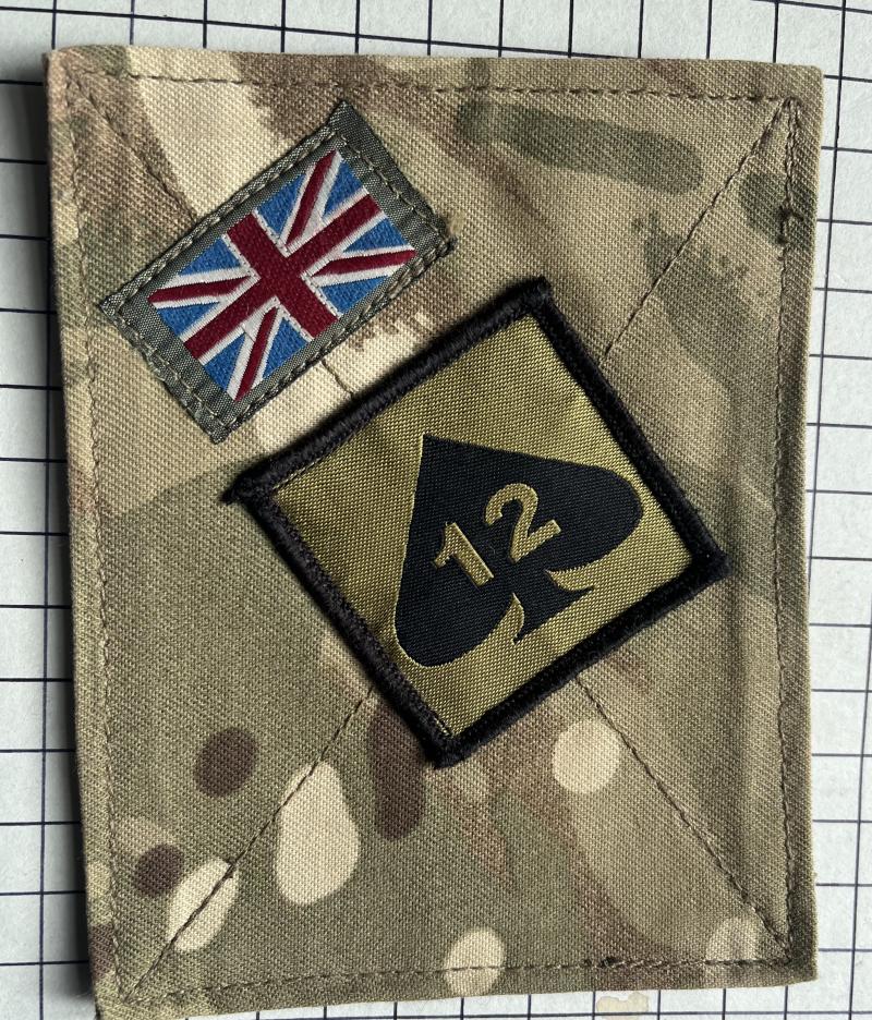 Multi Terrain Pattern 12th Mechanised Brigade Blanket Patch Badge
