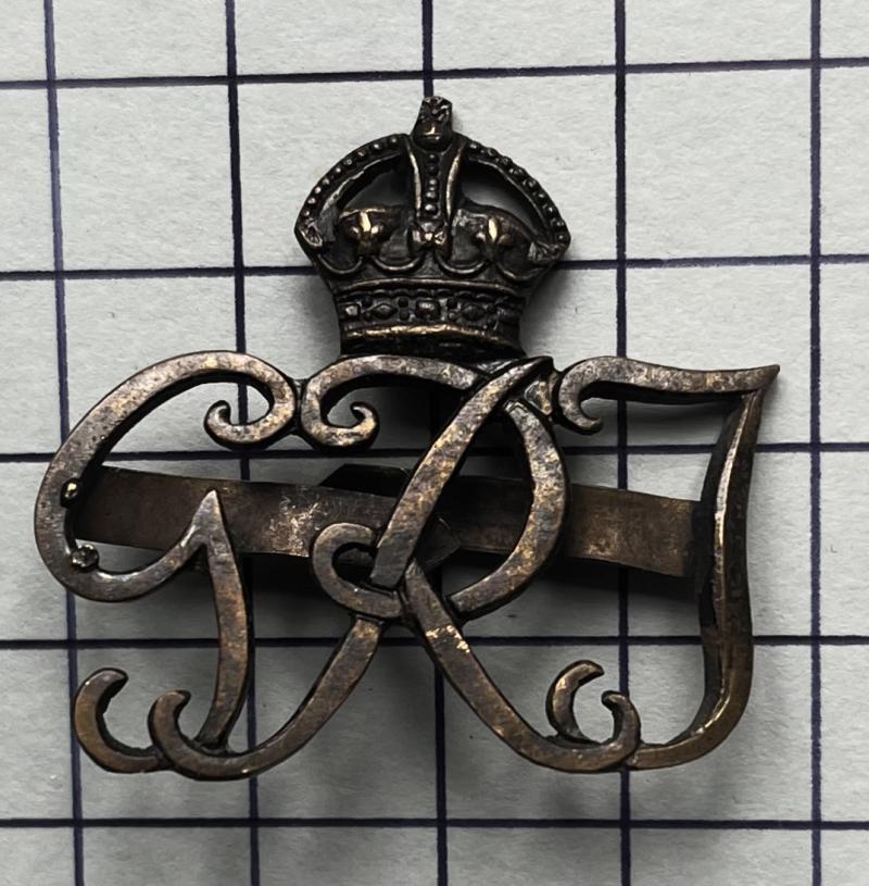 cWW2 British Indian General Staff Officer's Service Dress Cap Badge