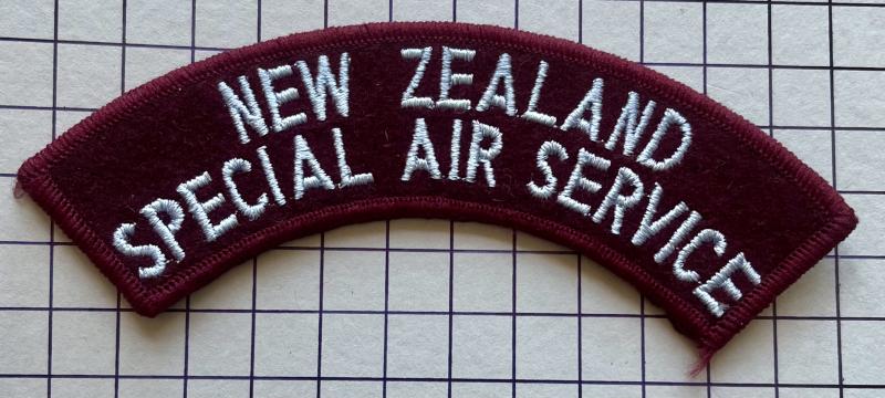 c1990s New Zealand Special Air Service (NZSAS) Cloth Shoulder Title Badge