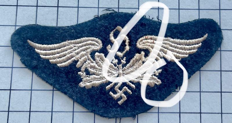 cWW2 German Luftwaffe Range Finder Cloth Trade Badge Some Mothing