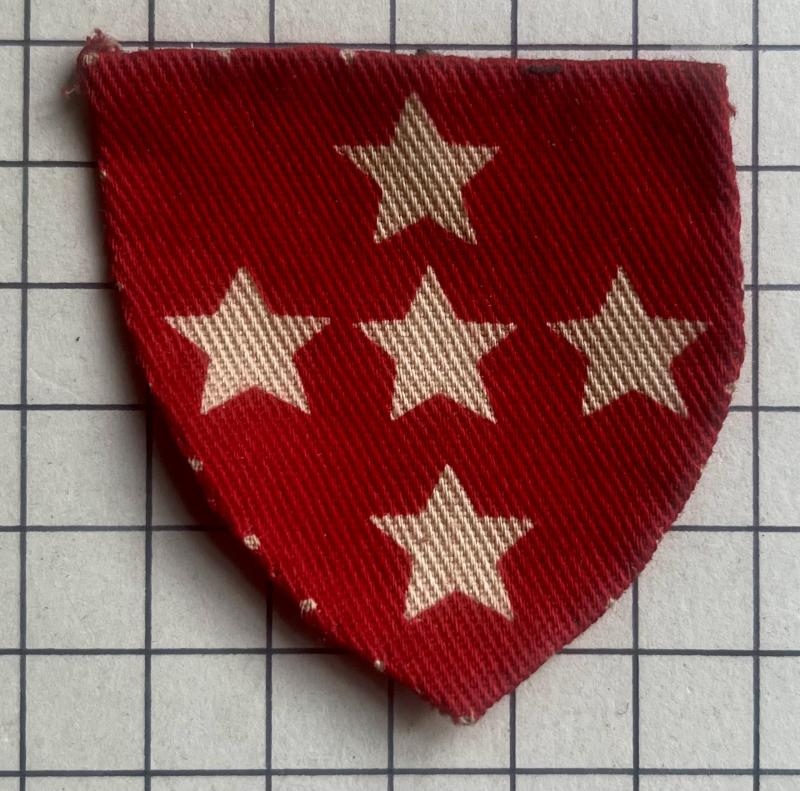 cWW2 Southern Command Infantry Cloth Printed Formation Sign Badge