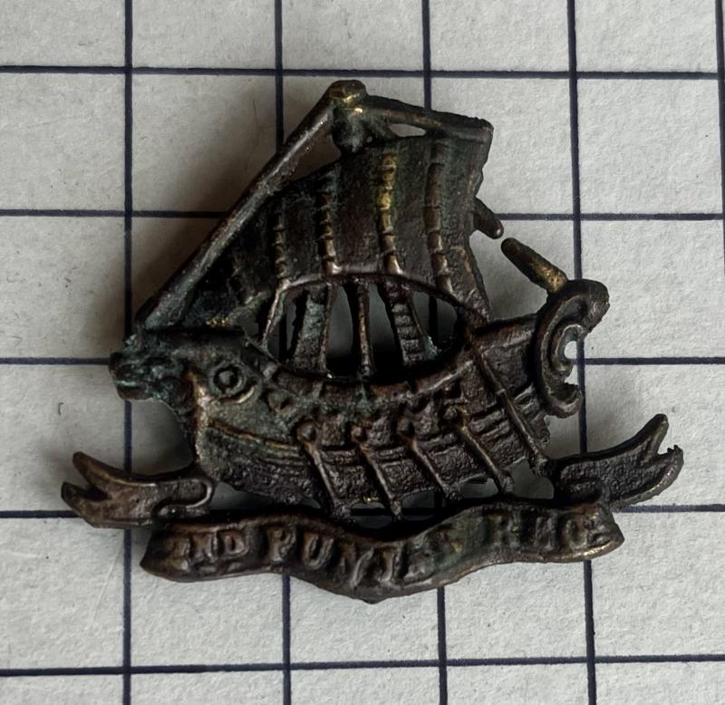 c1922-47 The 2nd Punjab Regiment Officer Service Dress (OSD) Cap Badge