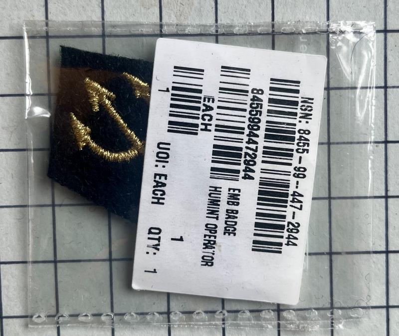 Defence Human Intelligence Unit (DHU) HUMINT Cloth Operator Arm Badge