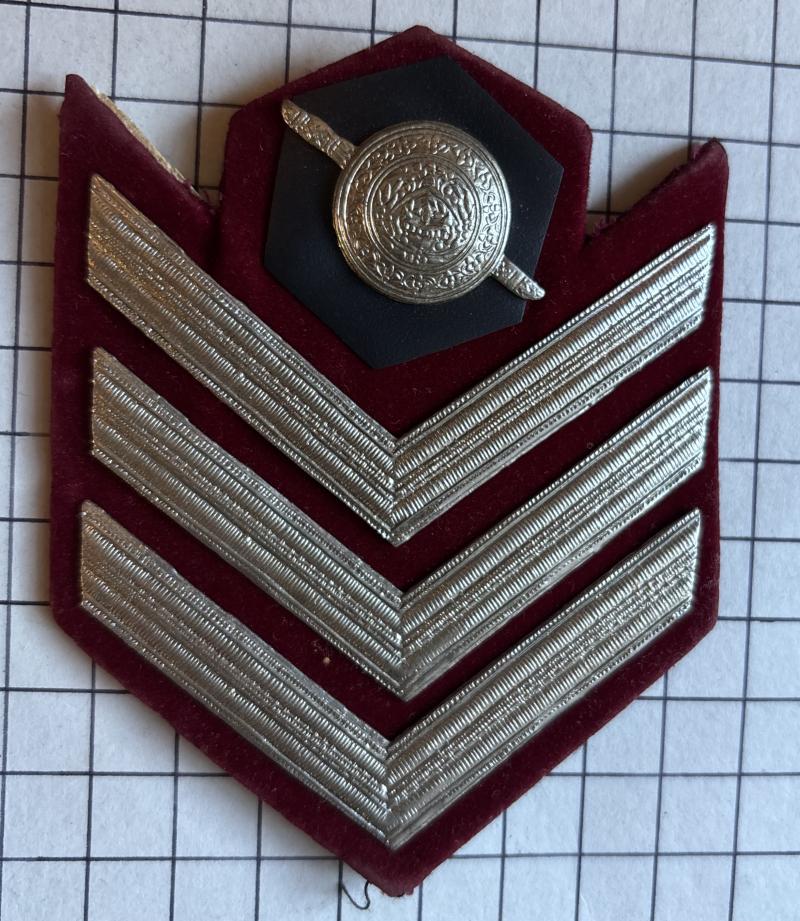 Vintage Royal Thai Police Sergeant Stripe Badge Patch