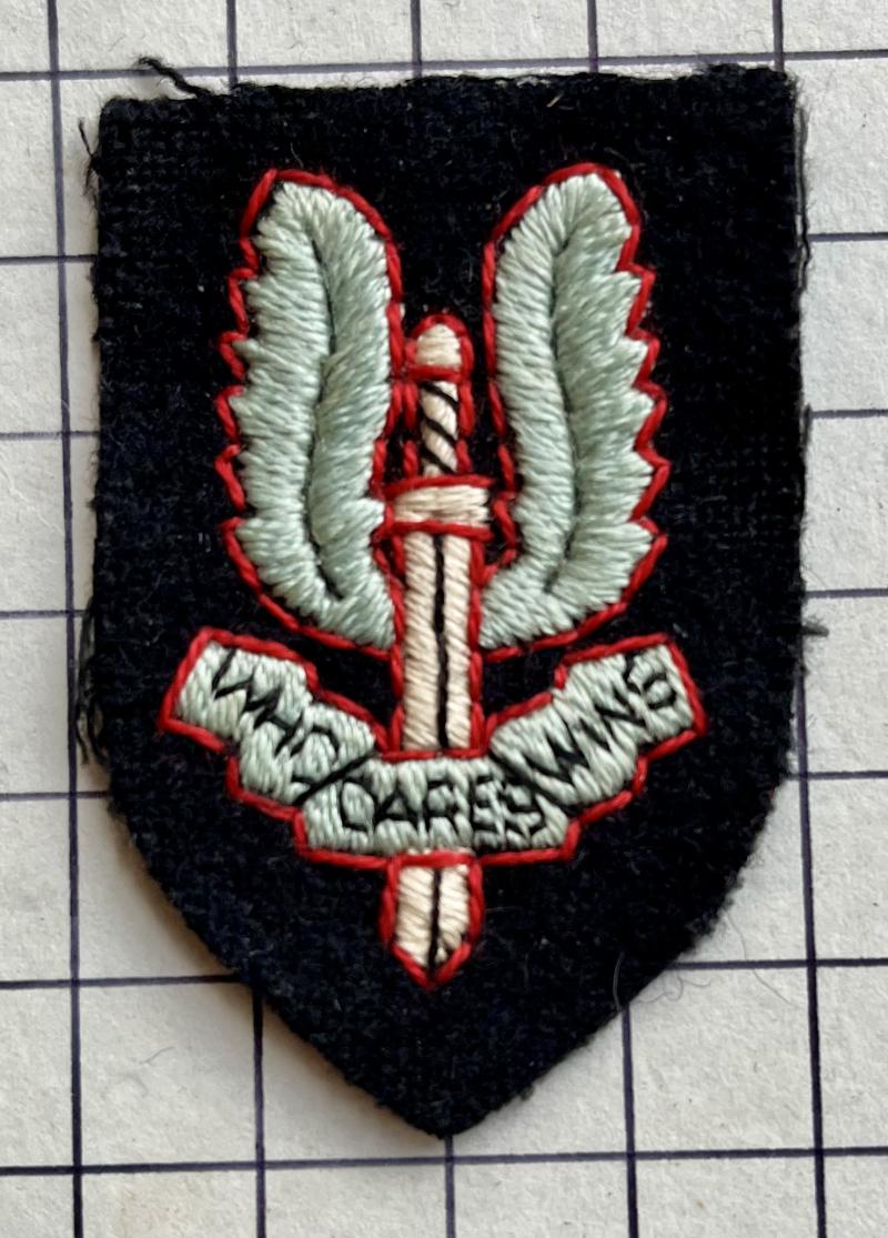 c1944 Special Air Service (SAS) WW2 Cloth Cap Badge