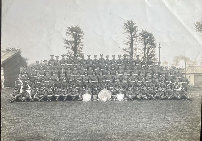 c1929 Machine Gun Company 'A4' Size 2nd Battalion Gloucestershire Regiment Real Photograph Gravesend Photographer