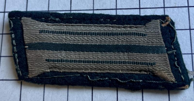 cWW2, Mid-War German Army WH (Heeres) 'standard-issue'-pattern WH (Heeres) Cloth Collar Tab Patch Badge ( Einheitskragenspiegel)