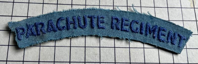 cWW2, Parachute Regiment Cloth Shoulder Title Patch Badge