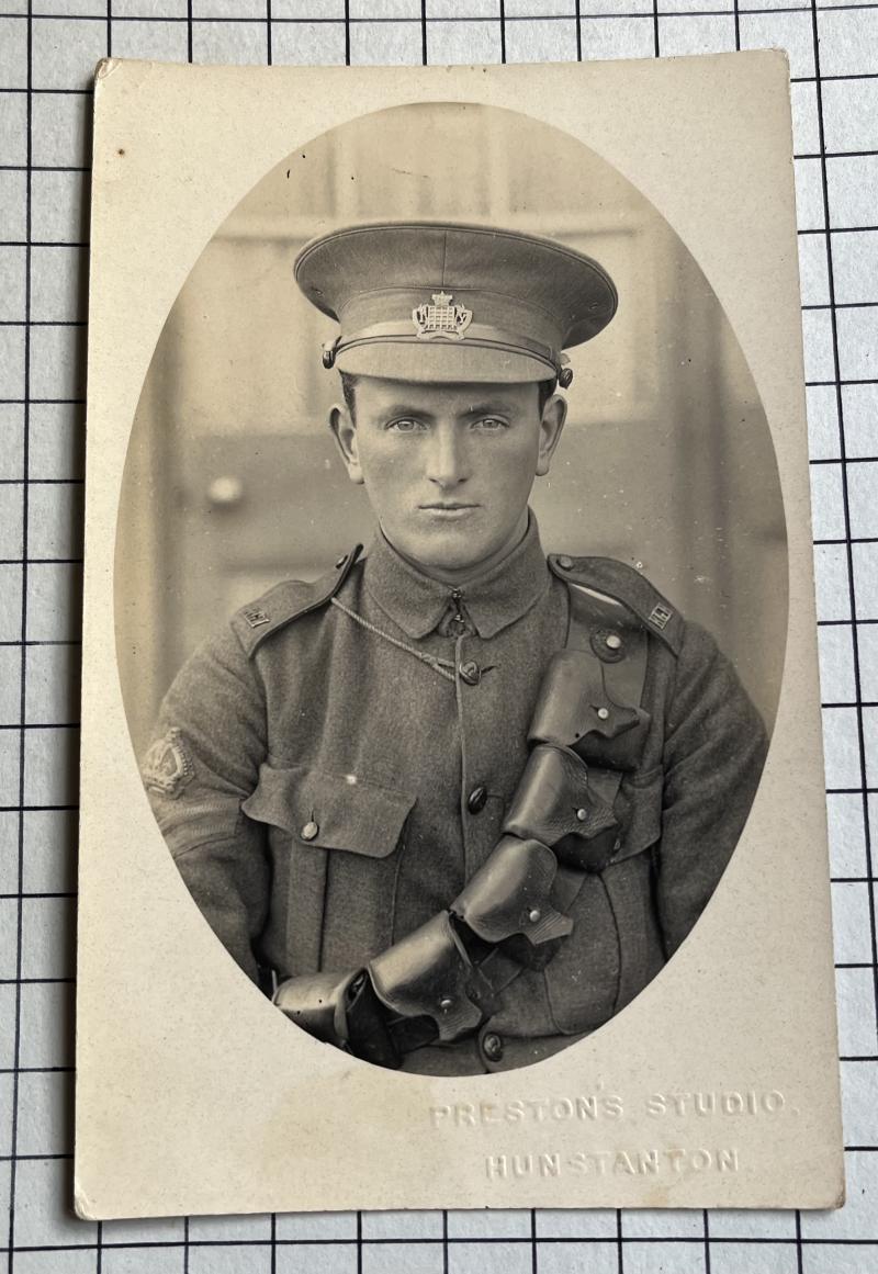 c1915 2nd Royal Gloucestershire Hussars (RGH) Yeomanry Regiment Postcard WW1