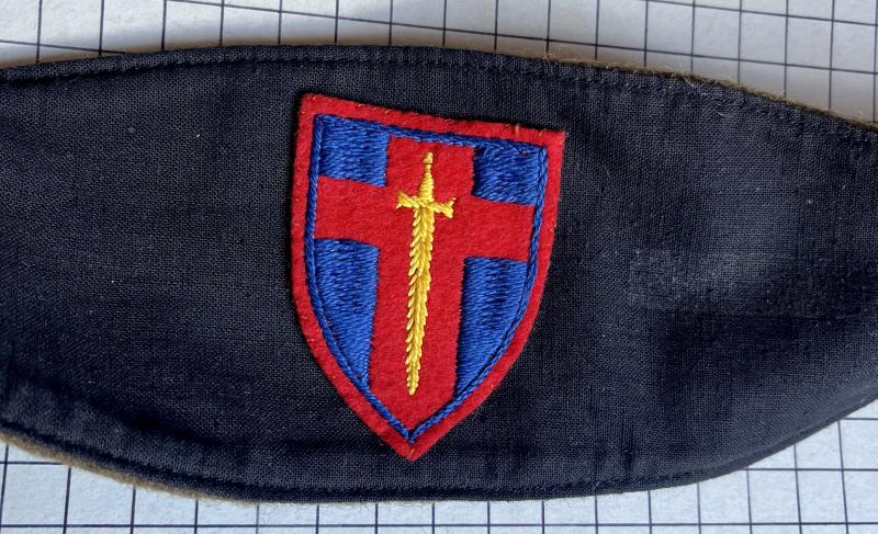 c1945 British Troops Rhine Army Military Police Polizei Occupation Arm Band Badge Formation Sign