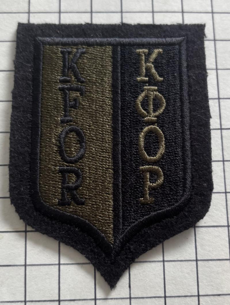 The Kosovo Force (KFOR) Arm Patch Badge N.A.T.O.