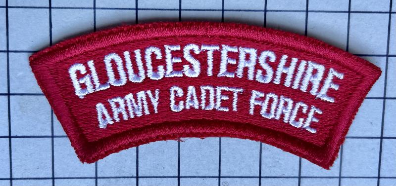 Gloucestershire Army Cadet Force (ACF) Cloth Shoulder Title Badge Patch