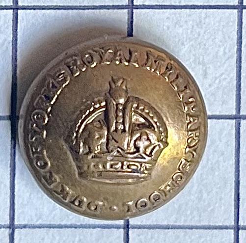 Pre-1952 Duke of Yorks Royal Military School Dover Kent Medium Sized Button