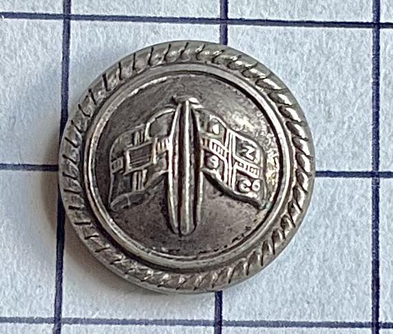 Silver Plated New Zealand & Federal Steam Navigation Company Medium Sized Button