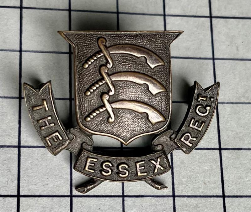 The Essex Regiment Officer's OSD Bronze Collar Badge