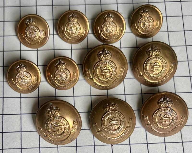 The Queen's Royal Regiment (West Surrey) Buttons