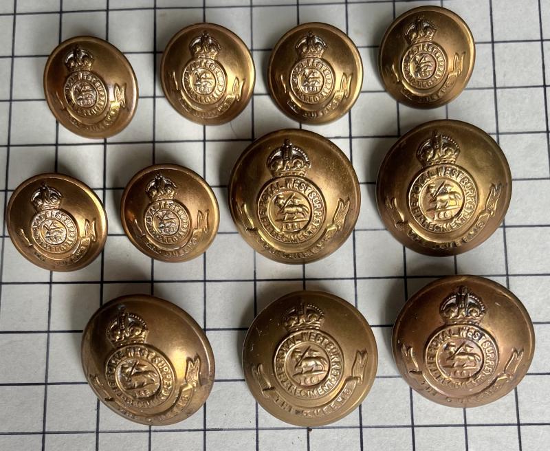 The Queen's Royal Regiment (West Surrey) Buttons
