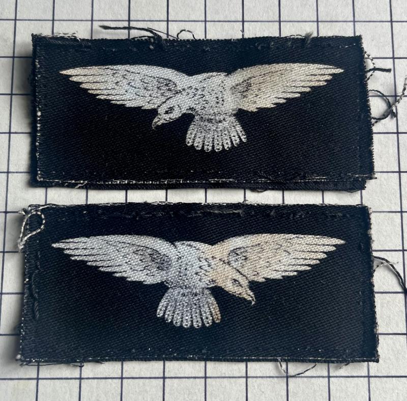 cWWII Royal Air Force (RAF) Other Ranks Printed Arm Badges Patch