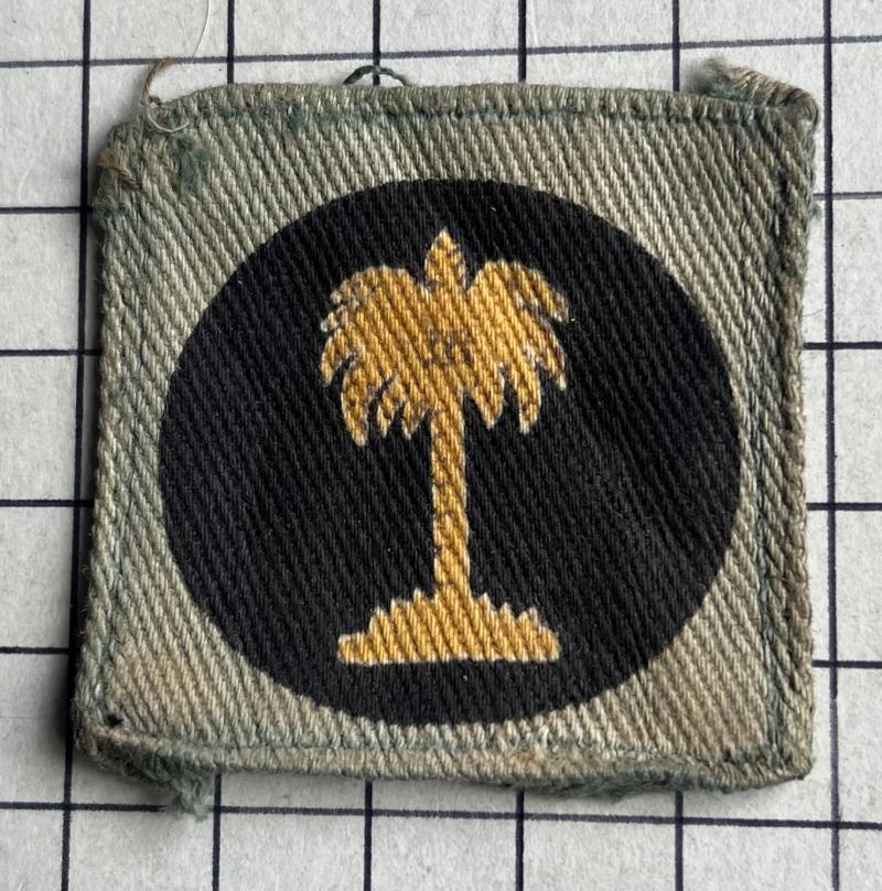 c1950-60 Nigeria District Formation Sign Printed Cloth Badge Patch