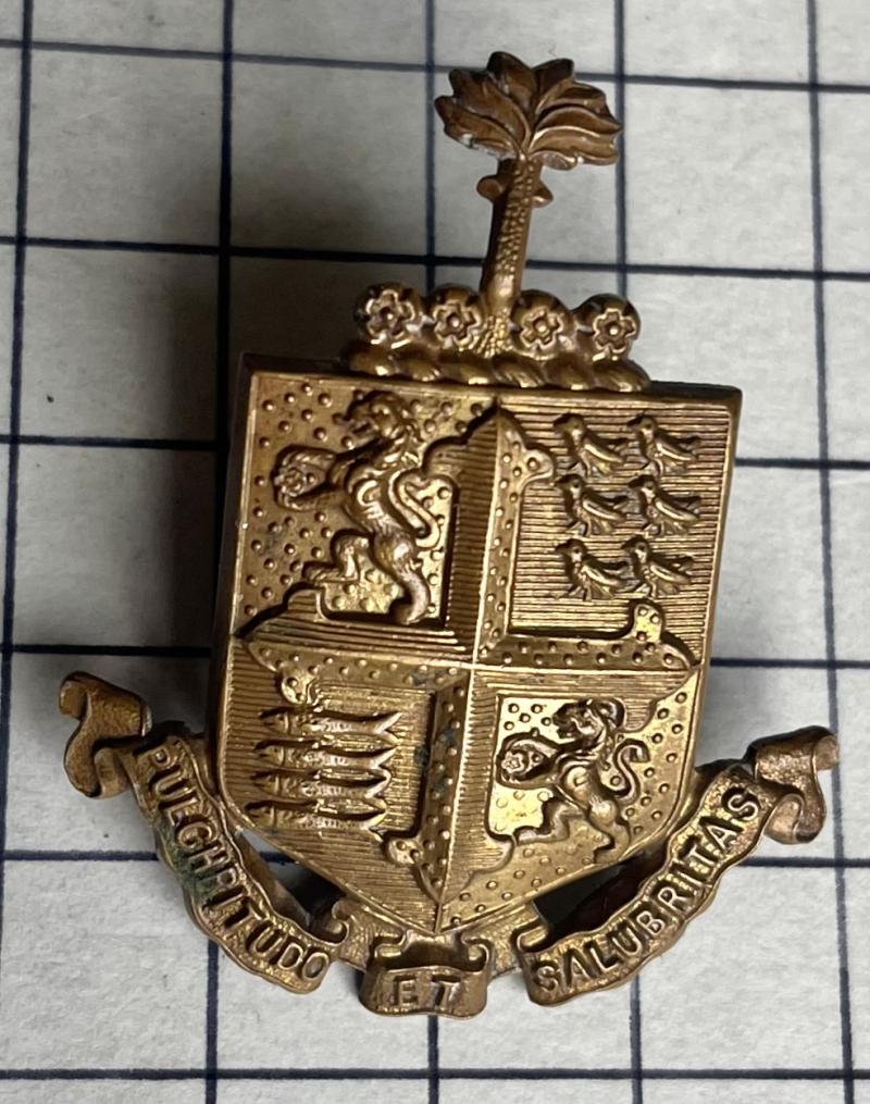 c1902-36 Bournemouth Corporation Tramways Brass Cap Badge