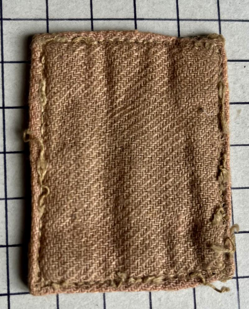 c1943-46, WW2 17th Indian Infantry Division Printed Cloth Formation Sign Badge Patch