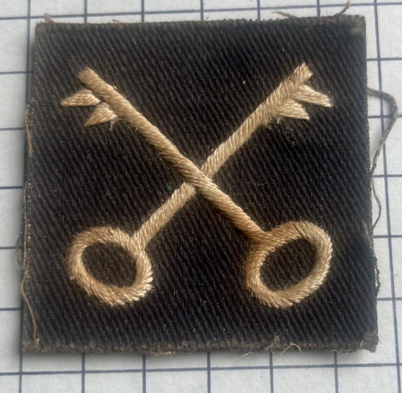 c1942-46 cWW2,  2nd Division Indian Burma Campaign Locally Made Formation Sign Badge Patch