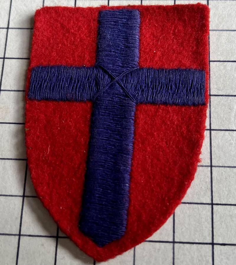 cWW2 21st Army Group GHQ and Lines of Communication Troops & British Troops in France Fornation Sign Patch
