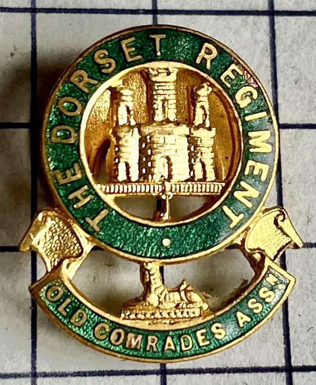 Dorset Regiment Old Comrades Association (OCA) Buttonhole Lapel Enamel Sweetheart Badge