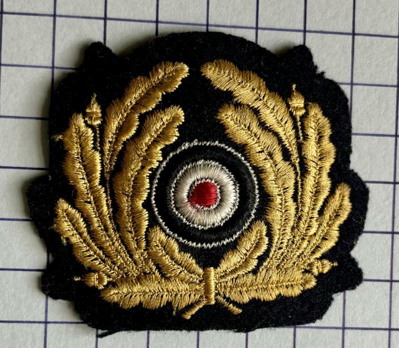 cWW2 NCO's Kriegsmarine German Navy Naval Visor Cap Cockade (Eichenlaubkranz und Korkade für Schirmmütz)