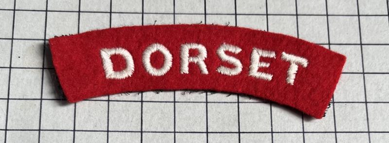 Dorset Regiment Cloth Shoulder Title Badge Patch