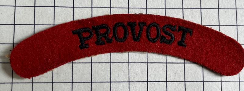 cWW2 Auxiliary Territorial Service (ATS) Military Police Provost Wings Auxiliary Cloth Shoulder Title patch
