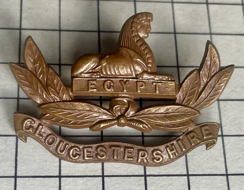 Gloucestershire Regiment Officer Service Dress (OSD) Bronze Collar Badge