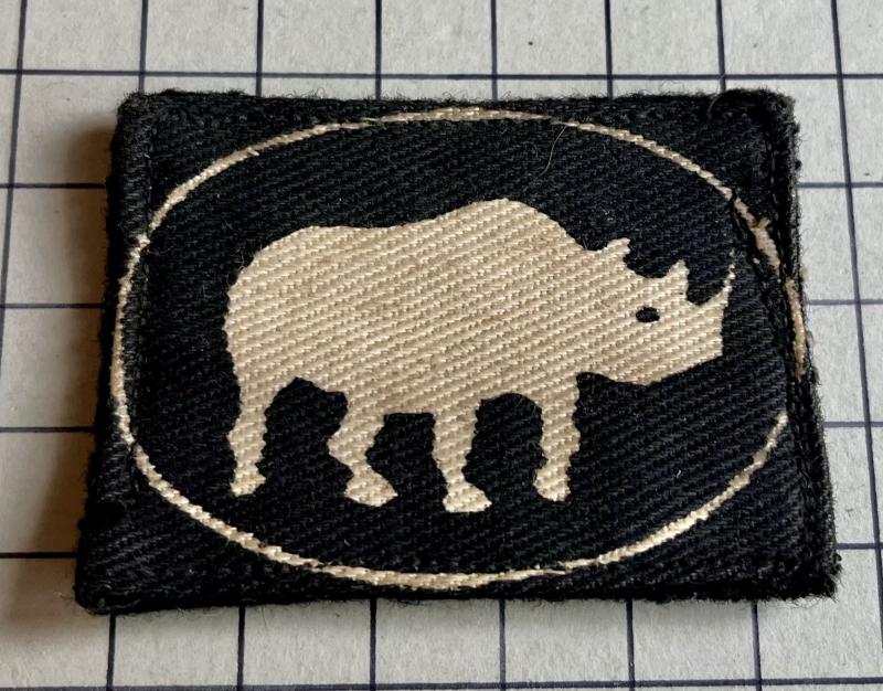 cWW2 1st Armoured Division Printed Formation Sign Badge Patch