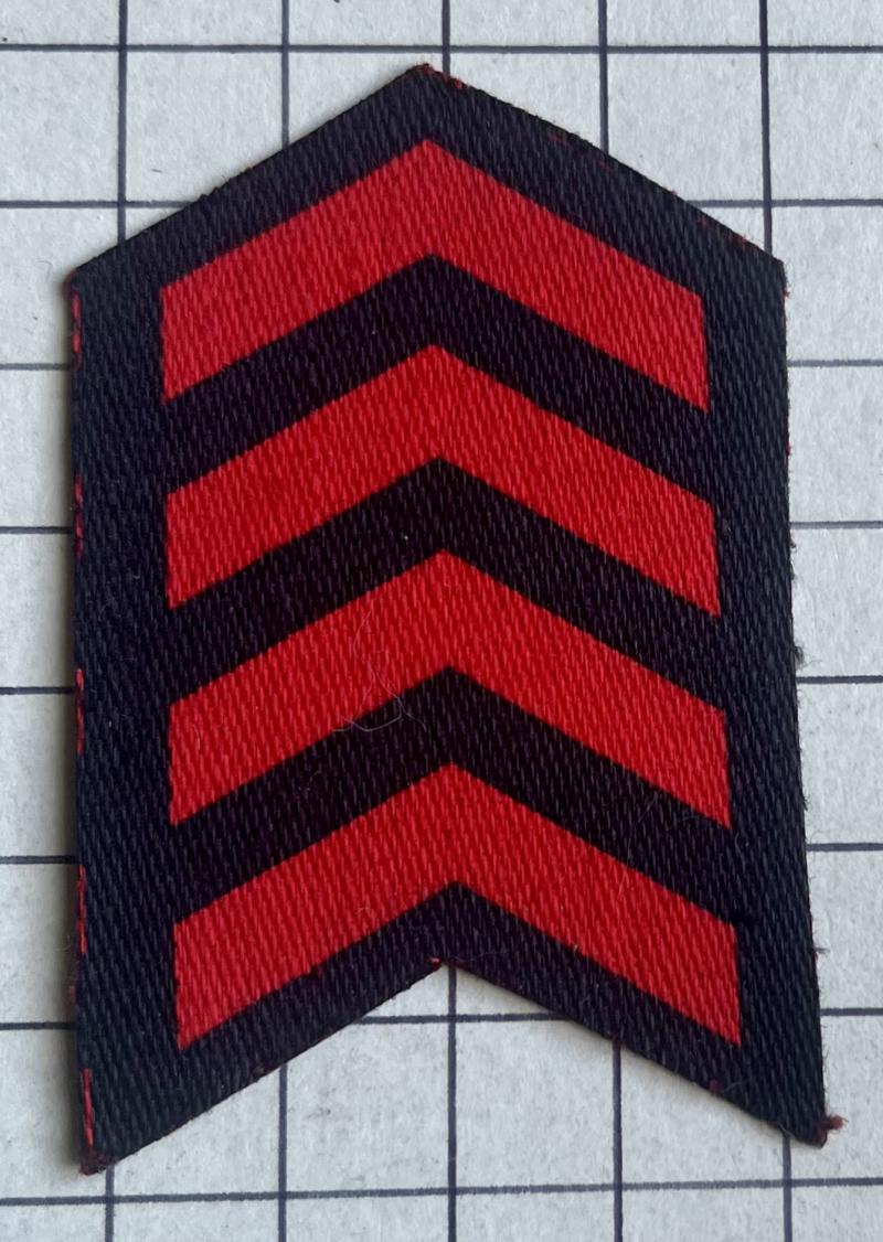 cWW2 Civil Defence (CD) Printed War Service - 4 Years - Chevrons Stripes Badge Patch