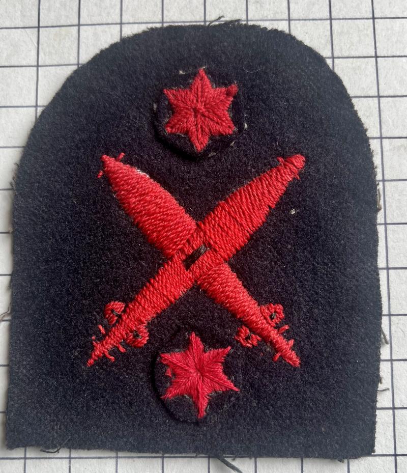 cWW2 British Royal Navy (RN) Torpedo Leading Rate Trade Patch Qualification Badge