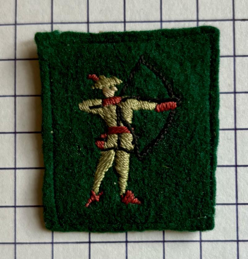 cWW2 North Midland District Woven Cloth Formation Badge