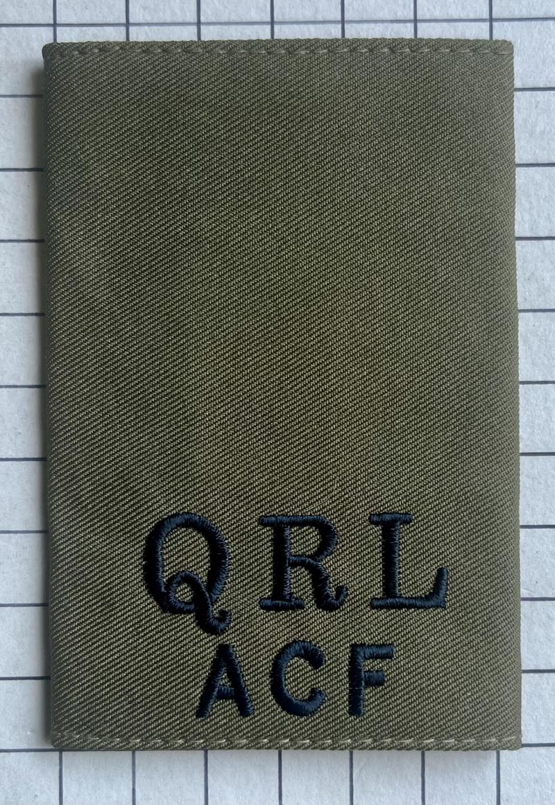c1993-2015 Queen's Royal Lancers (QRL) Army Cadet Force (ACF) Slip-On Rank Slide