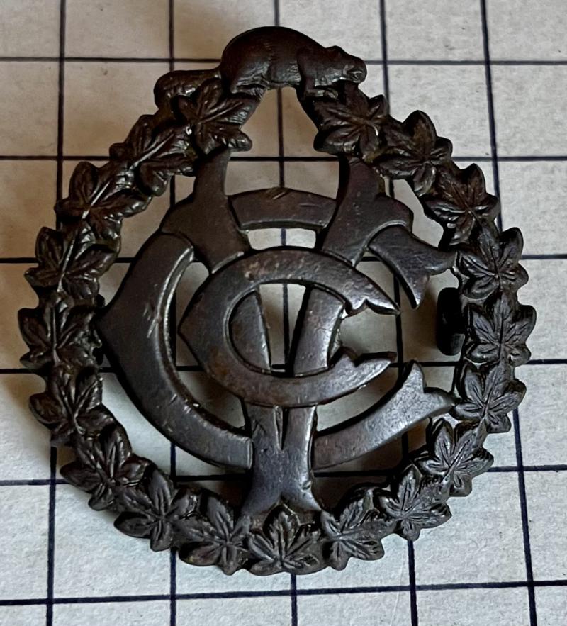 cWW1 Canadian CEF Army Veterinary Corps (CAVC) Tiptaft Cap Badge