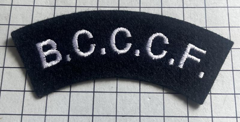 Bradfield College Berkshire Combined Cadet Force (CCF) Cloth Shoulder Title Badge