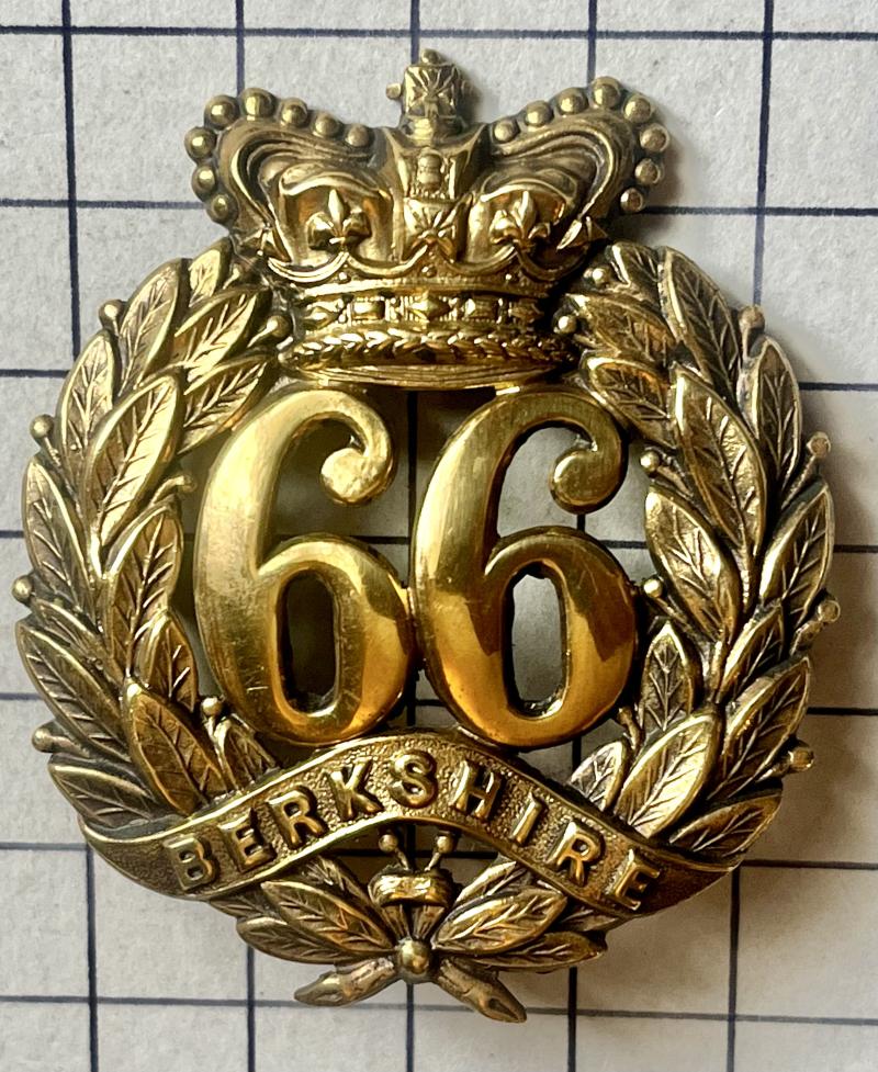c1874-1881 Victorian 66th Regiment of Foot (Berkshire) SNCO's Glengarry Cap Badge