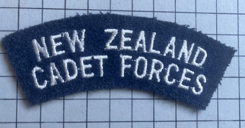 New Zealand (NZ) Cadet Forces Cloth Shoulder Title Badge Air Force Contingent