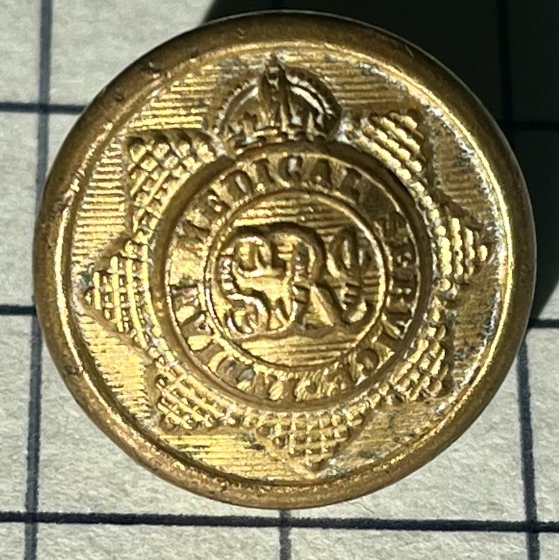 c1910-47 Indian Medical Service (IMS) Gilt Officer Button 20mm