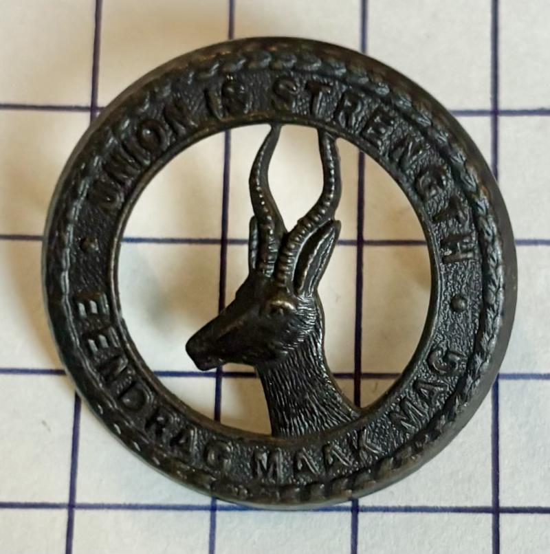 South African General Service Army Bronzed Collar Badge