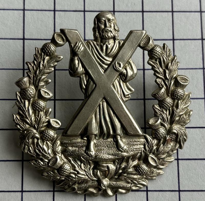 Victorian The 79th Foot The Queen's Own Cameron Highlanders Other Ranks Glengarry Cap Badge - No Scroll