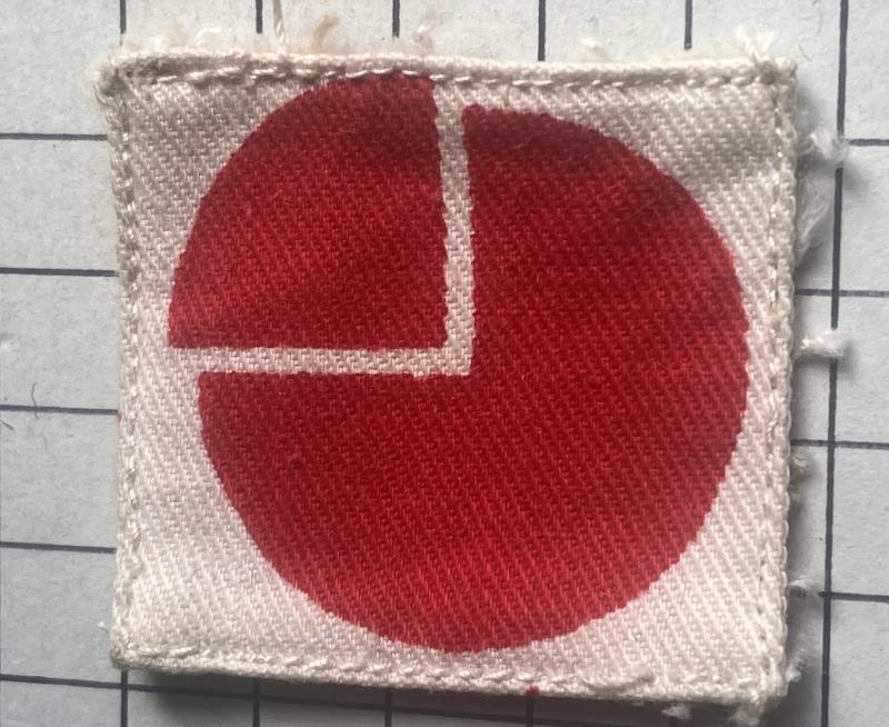 c1945 WW2 4th Infantry Division Printed Formation Sign Patch Badge