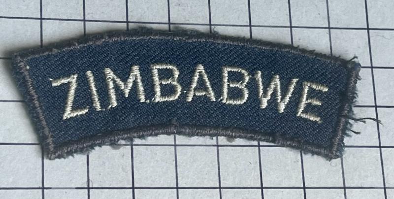Post 1980 Air Force of Zimbabwe (AFZ) Cloth Shoulder Title Badge Patch