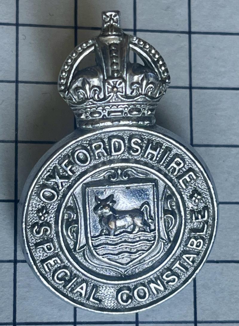 Pre-1953 Oxford Oxfordshire Special Constable Constabulary Police Cap Badge